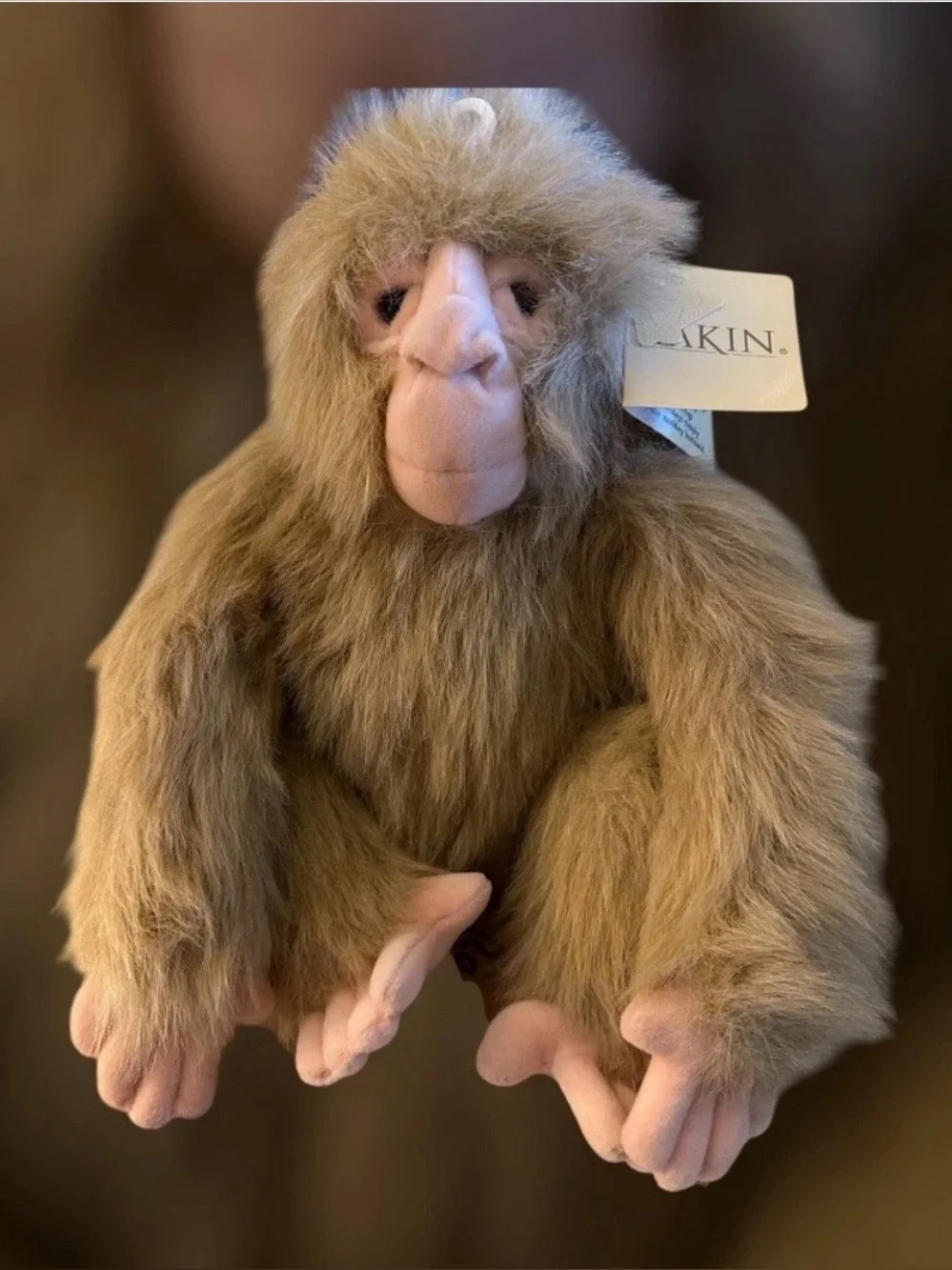 Dakin Huggables Plush JACOB Soft Furry Ape Monkey Stuffed Animal 15” New W/ TAGS